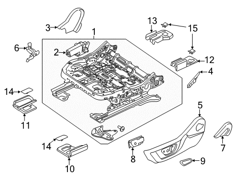 2019 Ford Mustang Shield Assembly Diagram for FR3Z-6362186-CA