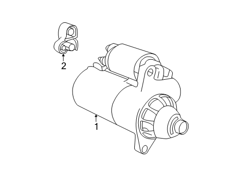 2002 Mercury Mountaineer Starter, Electrical Diagram 1 - Thumbnail