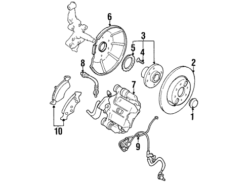 2003 Ford Escort Anti-Lock Brakes Diagram 2 - Thumbnail