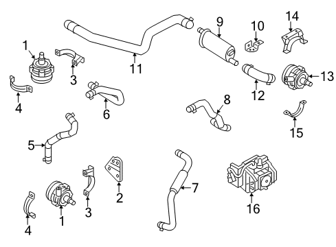 2013 Ford Focus Booster Assembly - Brake Diagram for BV6Z-2005-B