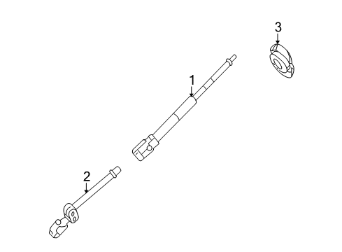 2005 Ford Crown Victoria Shaft & Internal Components Diagram