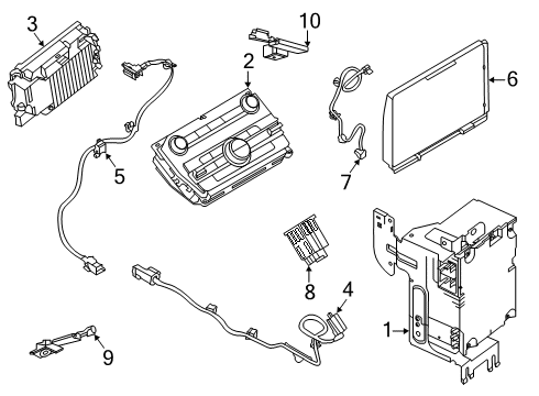 2021 Lincoln Aviator Central Processing Unit Diagram for 5U5Z-14G371-PHA