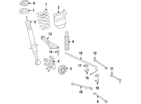 2007 Lincoln Navigator Insulator Assembly Diagram for 7L1Z-5493-A