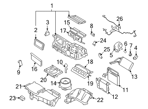 2007 Mercury Milan Blower Motor & Fan Diagram 1 - Thumbnail