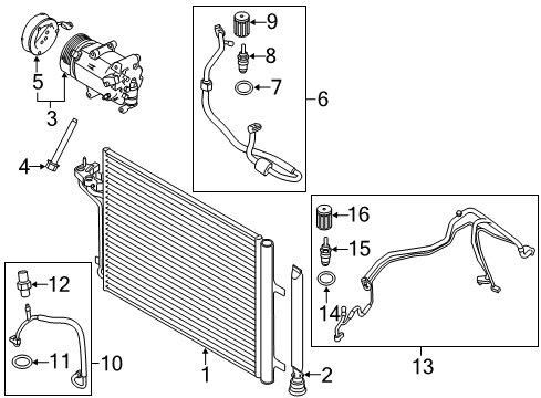 2015 Ford Transit Connect Air Conditioner Diagram 1 - Thumbnail