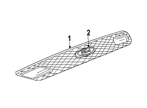 2003 Ford Escort Grille Assembly - Radiator Diagram for 3S4Z-8200-AA