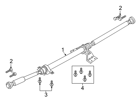 2020 Lincoln MKZ Drive Shaft - Rear Diagram