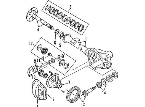 2002 Ford E-250 Econoline Shaft Assembly - Rear Axle Diagram for F8UZ-4234-AA