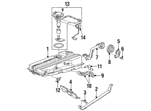 2000 Mercury Villager Sender Assy - Temperature Diagram for F3XY-10884-C