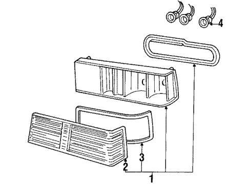 1985 Mercury Capri Tail Lamps Diagram