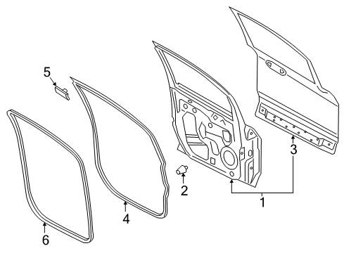 2019 Ford EcoSport Front Door Diagram