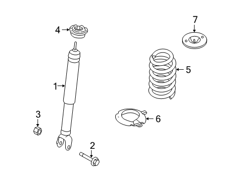 2019 Lincoln MKT Shocks & Components - Rear Diagram