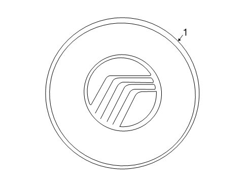 2004 Mercury Monterey Wheel Covers & Trim Diagram