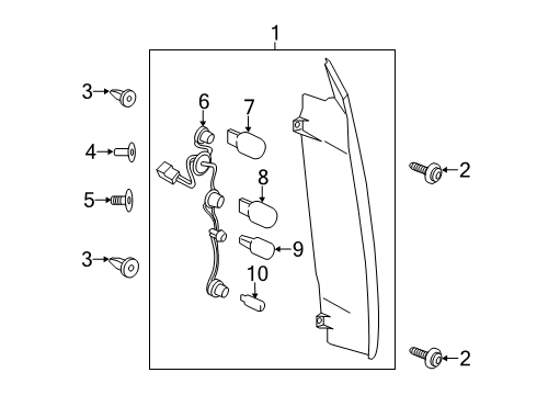 2023 Ford Transit Connect Clip Diagram for -W708894-S300