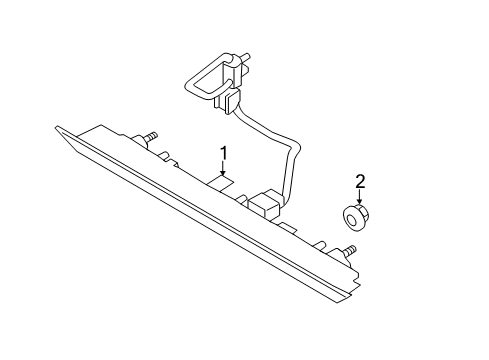 2015 Lincoln MKC High Mount Lamps Diagram