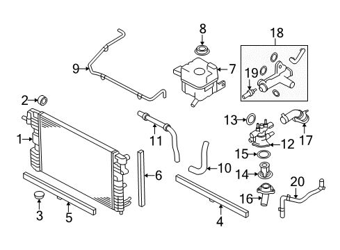 2007 Ford Freestyle Seal Diagram for 5F9Z-19E572-CA