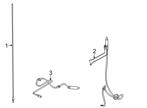 2008 Ford Explorer Antenna & Radio Diagram 1 - Thumbnail