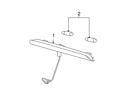 2009 Ford Fusion High Mount Lamps Diagram 2 - Thumbnail