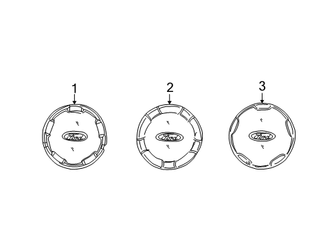 2002 Ford Escape Wheel Covers & Trim Diagram