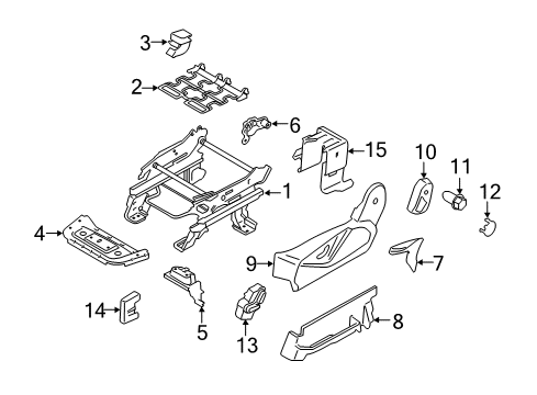 2017 Ford Transit Connect Tracks & Components Diagram 1 - Thumbnail