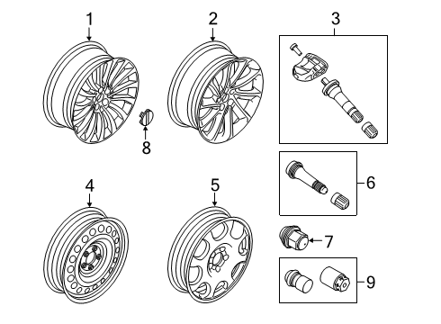 2023 Lincoln Aviator Wheels Diagram