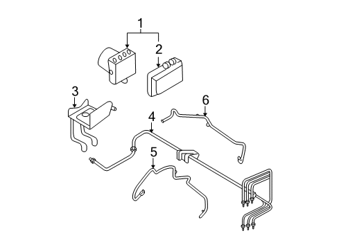 2006 Ford Five Hundred Anti-Lock Brakes Diagram 1 - Thumbnail