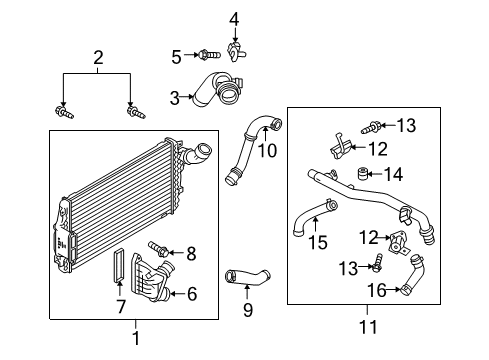 2011 Lincoln MKS Intercooler Diagram