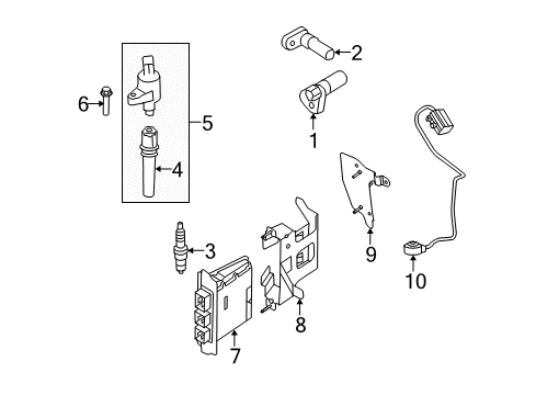 2011 Ford E-150 Spark Plug Diagram for AGSF-22F-M1