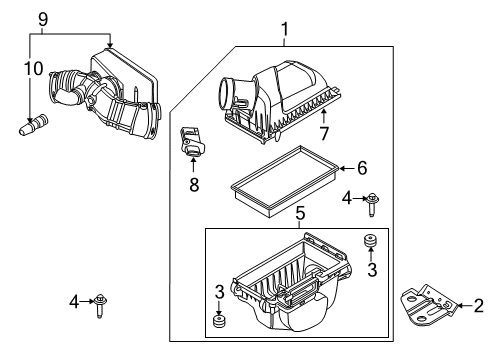 2009 Mercury Sable Air Intake Diagram