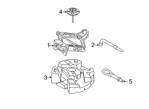 2015 Lincoln MKZ Jack & Components Diagram