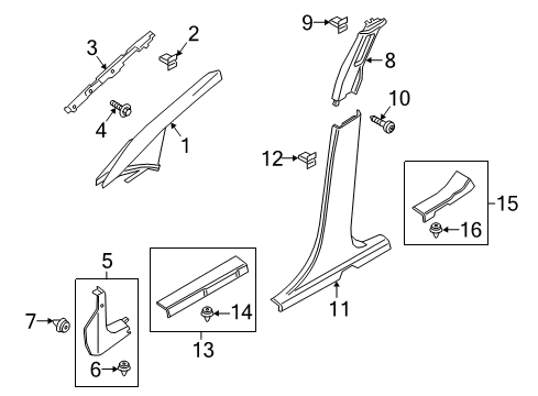 2020 Ford EcoSport BRACKET - TRIM PANEL Diagram for GN1Z-58026A52-D