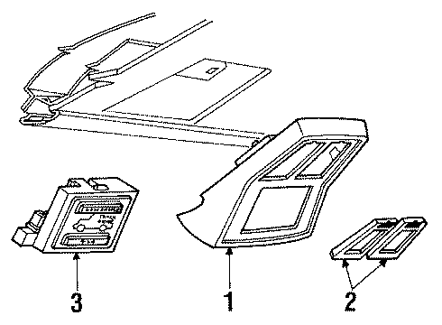 1985 Ford Ranger Console Diagram 2 - Thumbnail