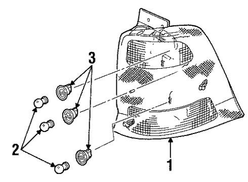 2001 Ford Windstar Bulbs Diagram 2 - Thumbnail