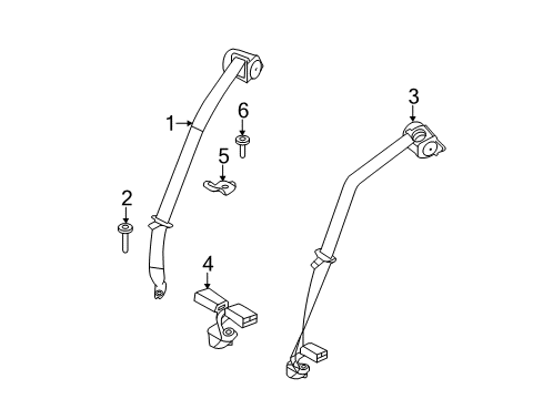 2017 Ford Fiesta Seat Belt Diagram 3 - Thumbnail