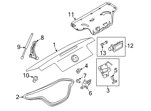 2014 Ford Mustang Trunk Diagram