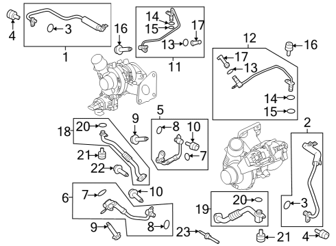 2022 Ford Bronco Hoses & Pipes Diagram