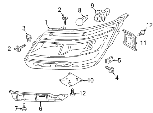 2019 Ford Explorer Bulbs Diagram 2 - Thumbnail