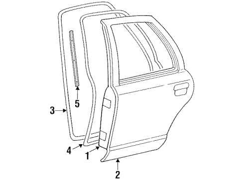 1992 Ford Crown Victoria Rear Door Diagram