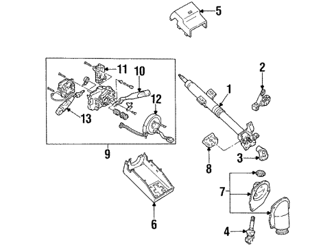 1996 Ford Aspire Switch Assembly Transmission Diagram for F4BZ15520A