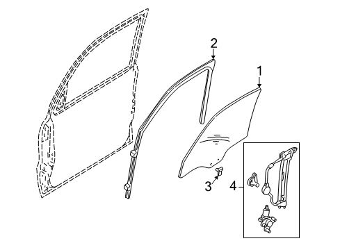 2006 Ford Escape Front Door Diagram 1 - Thumbnail