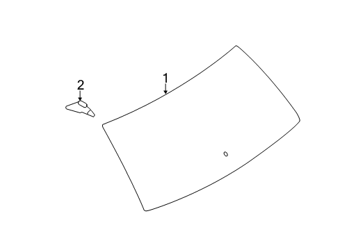 2014 Lincoln MKX Lift Gate - Glass & Hardware Diagram