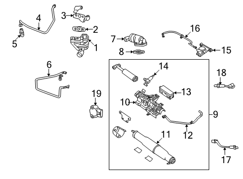 2008 Ford F-150 Valve Assembly Diagram for 5L3Z-6A666-BA