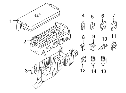 2008 Ford Taurus X Fuse & Relay Diagram