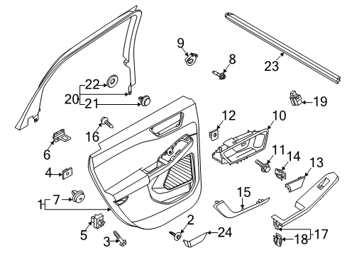 2020 Ford Escape Rear Door Diagram 3 - Thumbnail