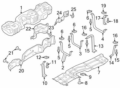 2024 Ford F-350 Super Duty Fuel System Components Diagram 8 - Thumbnail