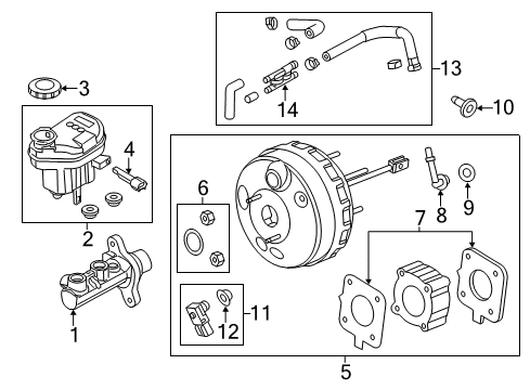 2013 Ford Explorer Manifold - Vacuum Supply Diagram for DB5Z-9C490-A