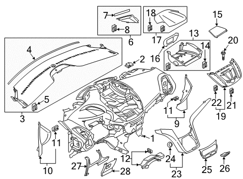 2013 Ford C-Max Duct Assembly - Air Conditioner Diagram for DM5Z-19E630-AA