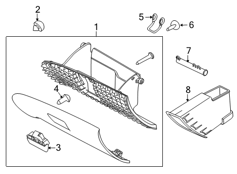 2010 Mercury Milan Glove Box Diagram