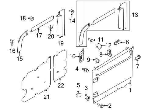 2022 Ford Transit-350 HD Screw Cap Diagram for CK4Z-4273-AE