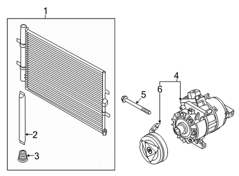 2023 Ford Transit-150 A/C Condenser Diagram 2 - Thumbnail